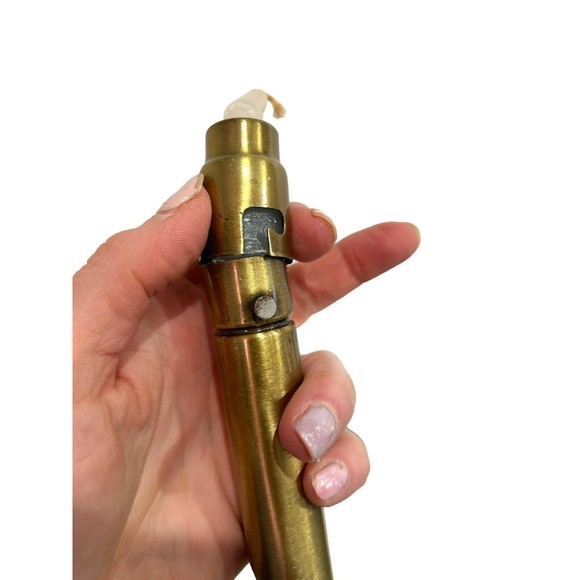 Vtg Jakobsson Style Candlestick Holder Wood And Brass Mushroom Shade Swedish MCM - Picture 6 of 15